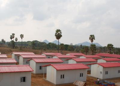 China O bungalow contemporâneo da casa pré-fabricada dirige a casa pequena de painel de sanduíche do EPS para minar à venda