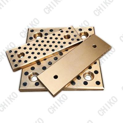 中国 Building Material Shops Slide Plate Guide Bearing Slide Bearing Graphite Wear Plate Bronze Self-Lubricating Oilless Oil Free Brass Plate 販売のため