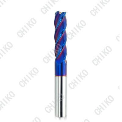 China HRC65 4 Flutes Tungsten Steel Ball Nose Mill Solid Carbide Bull Mill Coated Radius Milling Cutter Te koop