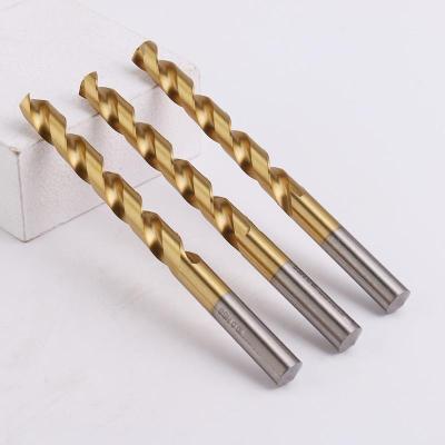 China Space TiN Coating M2 Twist Drill Straight Shank HSS Stainless Steel Impact Drill Bits High Speed ​​Steel Set Te koop