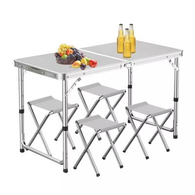 China Modern Kitchen Lightweight Adjustable Aluminum Picnic Height Easy Carry Portable Folding Camping Table for sale