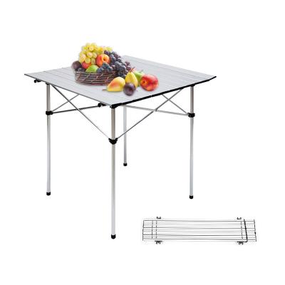 China Outdoor Portable Aluminum Cooking Folding Table Easy Carry Kitchen Picnic Grill Barbecue Beach Camping for sale