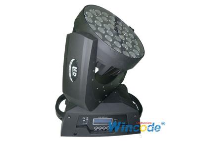 China Professionele bewegende hoofdwaslamp RGBW 4 in 1, kleurenwas LED-zoom bewegende hoofdlamp Te koop