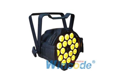 China 18×15W RGBWA 5 In 1 LED Par Light 16 Bit PWM Dimming 25°  45° 60° Optional Lens for sale