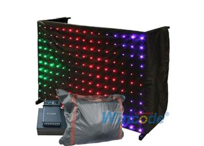 China SMD RGB P20 Flexible LED Curtain Image Effects DMX512 Forms Sterrengordijnen Te koop