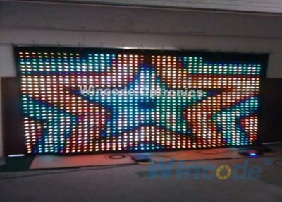 Cina RGB Tri Color P5 Led Curtain Wall 7 Chs, Curtain in fibra ottica per sale da ballo in vendita