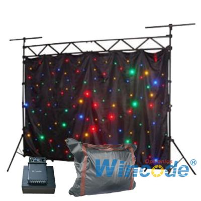 Chine Faites-le vous-même Effect d'atténuation du rideau LED flexible 6 canaux Son actif 2m x 3m à vendre