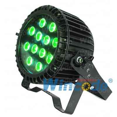 China 12*15 W 5 en 1 RGBWA Mini Flat LED Par Light Exterior IP65 60 ° Ángulo del haz en venta