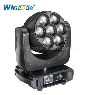 China 7×40W LED Moving Head Light With Zoom Pixel Function Beam Wash Effects for sale