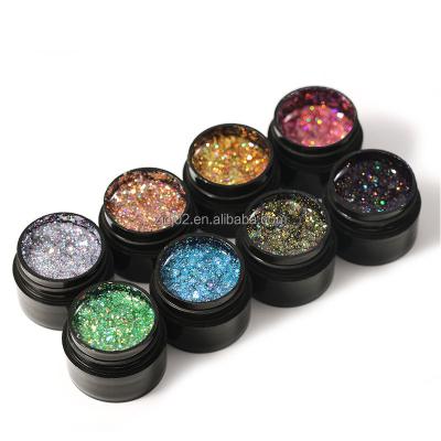 China New Fashion Eco-friendly Quick-drying Diamond Nail Gel Nail Art UV UV Press On Paint Color Charms Wholesale Private Nail Polish for sale