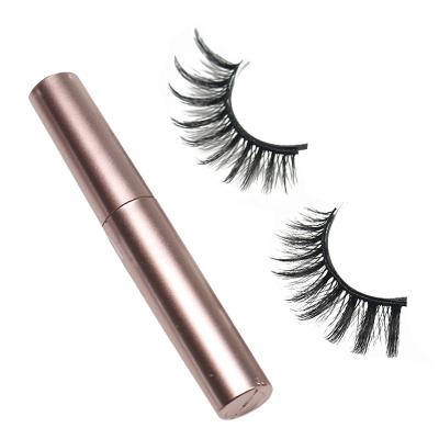 China Newest Custom Magnetic Tweezers and Lashes Eyeline Logo 3D Lashes Strong Magnetic Fiber Popular Magnetic Eyelash for sale