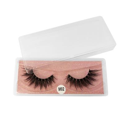 China New 10/20/30/40/50 pair set color base card natural thick eyelashes 3D natural curl false eyelashes for sale