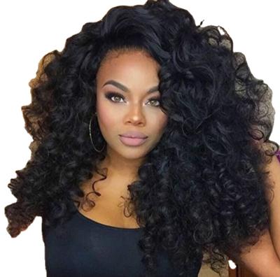 China Fashion African Hair Silky African Hair Small Wave Chemical Fiber Wig Amazon Wig Set Afro Wig Set for sale