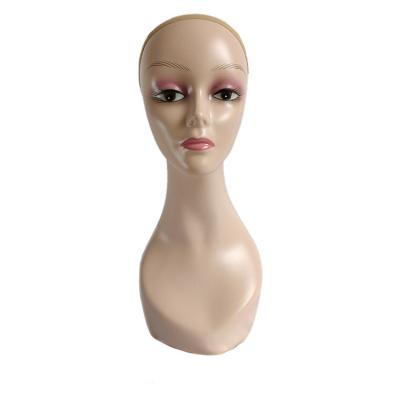 China With Wig Wholesale New Arrival PVC Half Shoulder Mannequin Head for sale