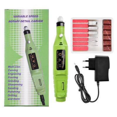 China Factory wholesale professional mini electric nail drill USB mini drill portable drill bitten nail from factory 15.8*2cm for sale