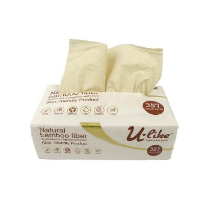 China Soft Eco-Friendly Wood Made Soft Bundle Facial Tissue Bamboo Facial Tissue for sale