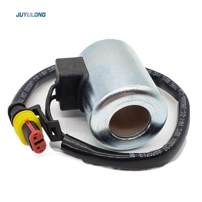 China Excavator Excavator Accessories Fit XCMG 60 Pilot 80 135 150 210 230C Rotary Solenoid Valve Coil for sale