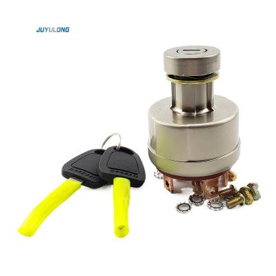 China Excavator Excavator Accessories Fit Doosan Daewoo DX DH150 220 Electric Starter 225 300-7-9 Ignition Switch Door Lock for sale