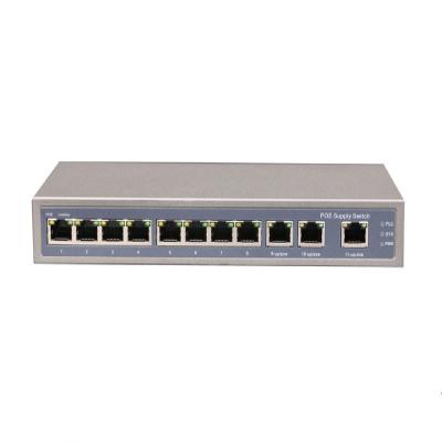 China LACP OEM 8 poe port switch 48v with 3 10/100mbps rj45 uplink for sale