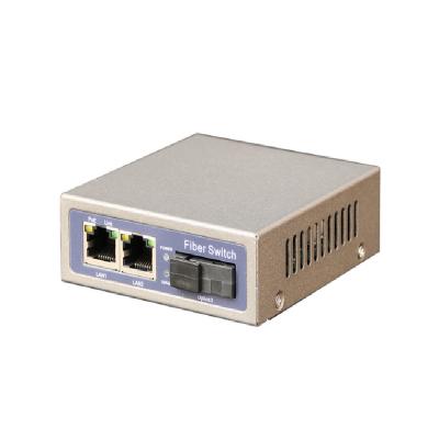 China LACP Mini 2 Port Switch PoE Gigabit With 1 Port Fiber Optic SC Uplink for sale