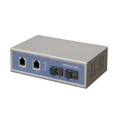 China LACP 2/3/4/5/10/15/20/25/30/40/50/60/70/80km 2 port gigabit poe switch with 2 fiber SC uplink for sale