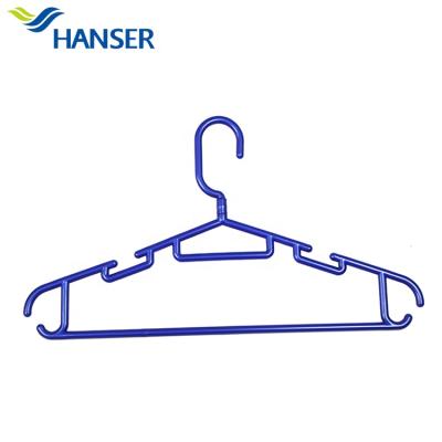 China Hanser Durable Multifunctional Adult Plastic Hanger for sale