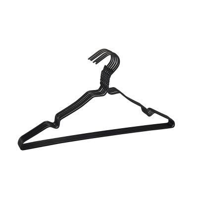 China Wholesale Modern Strong Black Even Wire Hanger for sale