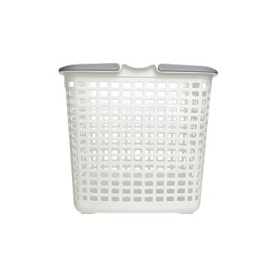 China Hanser PD-55H Modern High Quality Household Laundry Basket Bathroom Wash Clothes Storage Basket Plastic For Dirty Clothes Organizer for sale