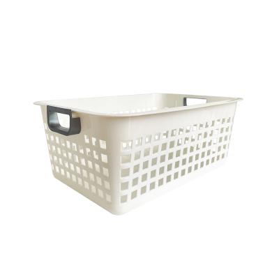 China Hanser PD-54L Modern High Quality Laundry Basket Bathroom Wash Clothes Plastic Organizer For Dirty Clothes Household Storage Basket for sale