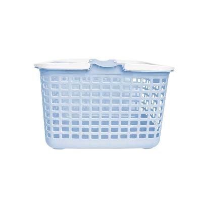 China Modern Hanser PD-53M High Quality Laundry Basket Organizer Household Bathroom Plastic Storage Basket For Dirty Clothes for sale