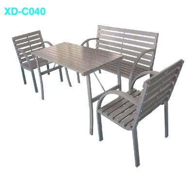 China Modern Wooden Slat Folding Table Balcony Table Garden Table Garden Set for sale