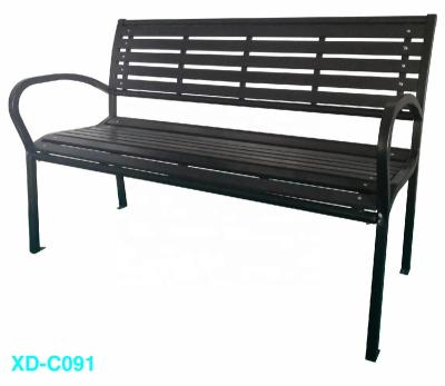 China Wood Plastic Slat Vintage Farmhouse Look Chair WPC Outdoor Garden Bench for sale