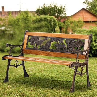 China EUROPEAN Style Outdoor Antique Wooden Patio Loveseats Wooden Garden Bench for sale