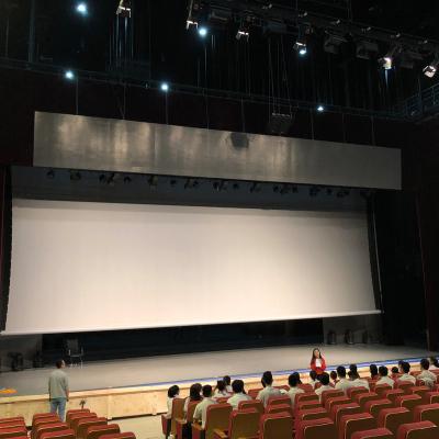 China Customized Giant Electric Size Movie Projector Electric Screen for sale