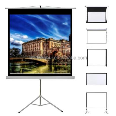 China High Quality Tripod 150 Inch Tripod Projector Screen, 360 Projection Screen for sale