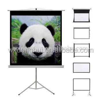 China High Quality 250 inch Tripod Projector Screen Tripod Stand, Tripod Projection Screen for sale