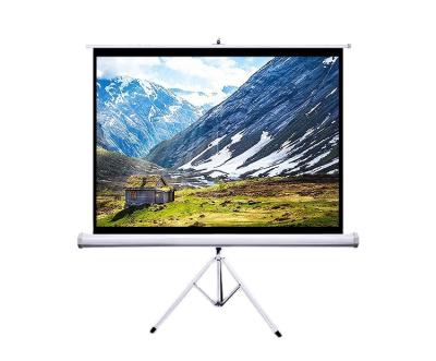 China Excellent high quality portable visual effect tripod projector screen/outdoor projection screen for sale