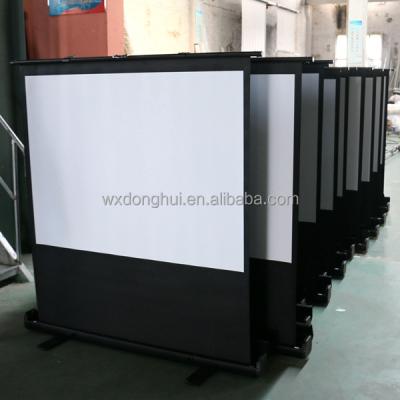 China Excellent Visual Effect Floor Standing Projector Screens , Home Theater Projector Screen for sale