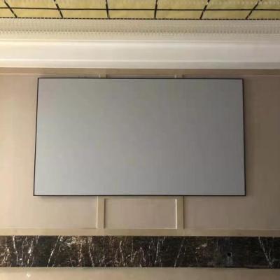 China Sight 300 inch black diamond fixed frame projector screen, 3d projection screen for home cinema for sale