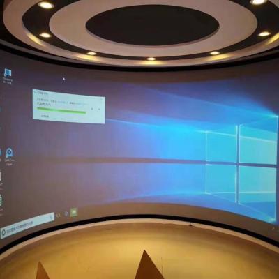 China Large arc movie projection screen 3D creen arc movie projection screen sprojector / movie theater for sale