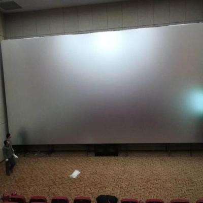 China Perforated Screen / Rear Projection Film New Technology 3D Silver Screen Cloth , 2.5Gain Projector Screen Cloth In Roll for sale