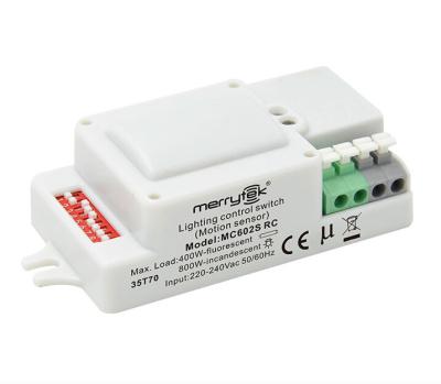 China Van de de Hoge Frequentiemicrogolf van MC602S RC de Bewegingssensor van de Bewegingssensordimmable voor Lichten Te koop