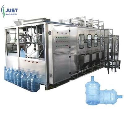 China Complete Automatic 5 Gallon Barreled Purifier Beverage Water Filling Machine Production Line for sale