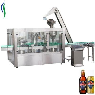 China Beverage Automatic Glass Bottle Beer Filling Production Line for sale