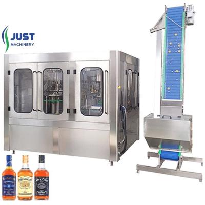 China Mini Automatic Glass Factory Wine Liquor Filling Packing Line for sale