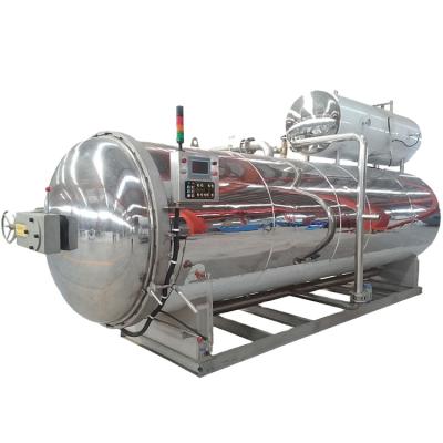 China Automatic Factory Water Jet Retort Steam Autoclave Sterilizer for Industrial Food Processor for sale