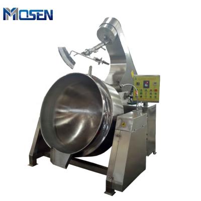 China Vegetable Processing Plant Gas Jacket Kettle with Stirrer for Chili Sauce Making for sale