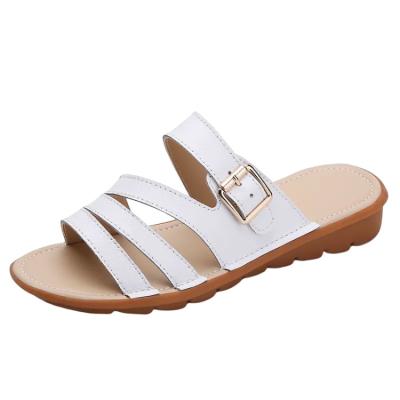 China 2021 Lady's Buckles Wholesale Good Quality Women's Outdoor Flat Running Sandal New Summer Flat Shoes for sale