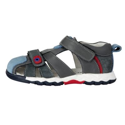 China New Latest Style Flat Fashion Child Boy And Girl Summer Non-slip Casual Leather Sandals for sale