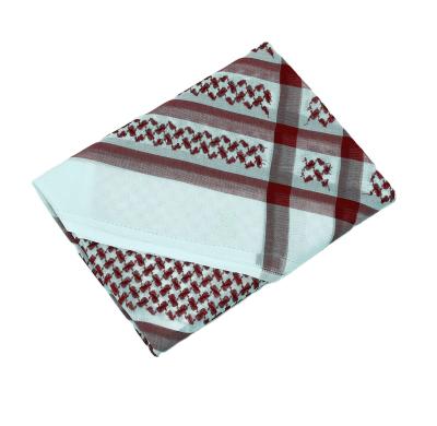 China Breathable Hot Sales Saudi Arabia Men Embroidered Wholesale High Quality Military Shemagh Keffiyeh Fashion Head Scarf for sale